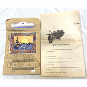 McKenna Ryan Sunset Dip Pine Needles Quilt Pattern 27 3/4x21 1/2"